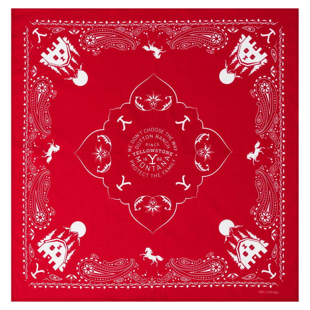 BANDANA-17 YELLOWSTONE - red