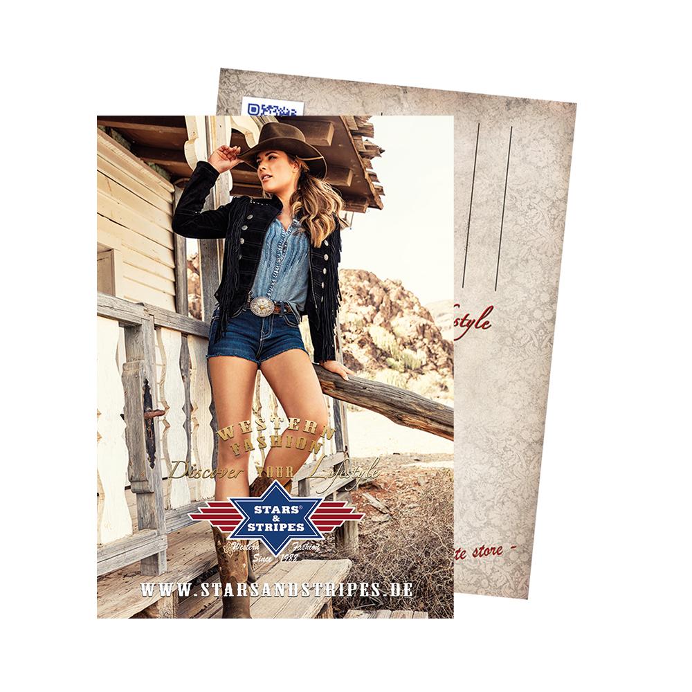 Postkarte Blue-Brianna