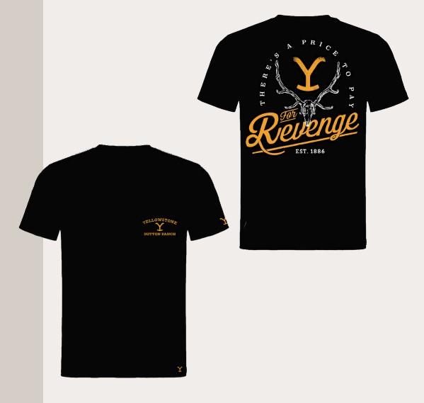 YELLOWSTONE T-Shirt For Revenge black