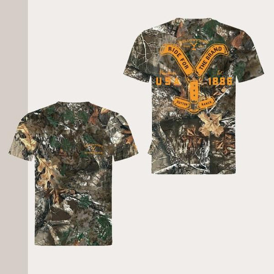 YELLOWSTONE T-Shirt Ride for the Brand camo