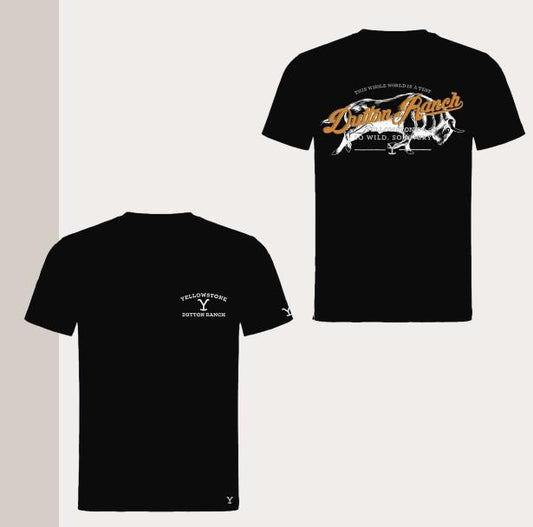 YELLOWSTONE T-Shirt so wild so angry black