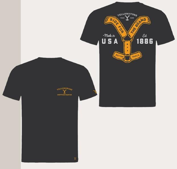 YELLOWSTONE T-Shirt Ride for the Brand black